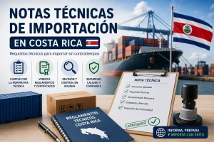 Notas técnicas de importación en Costa Rica